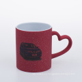 2021 Venta caliente de 11 oz Mag Mug Heart Mug con logotipo de cambio de color